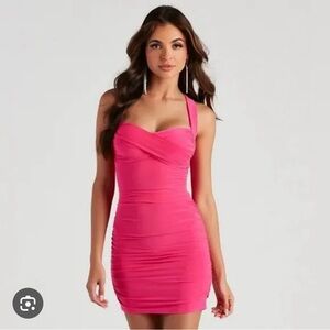 pink homecoming dress